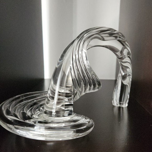 Rare Thomas Buechner III All Clear Heechee Glass Art Sculpture 1991 Vitrix